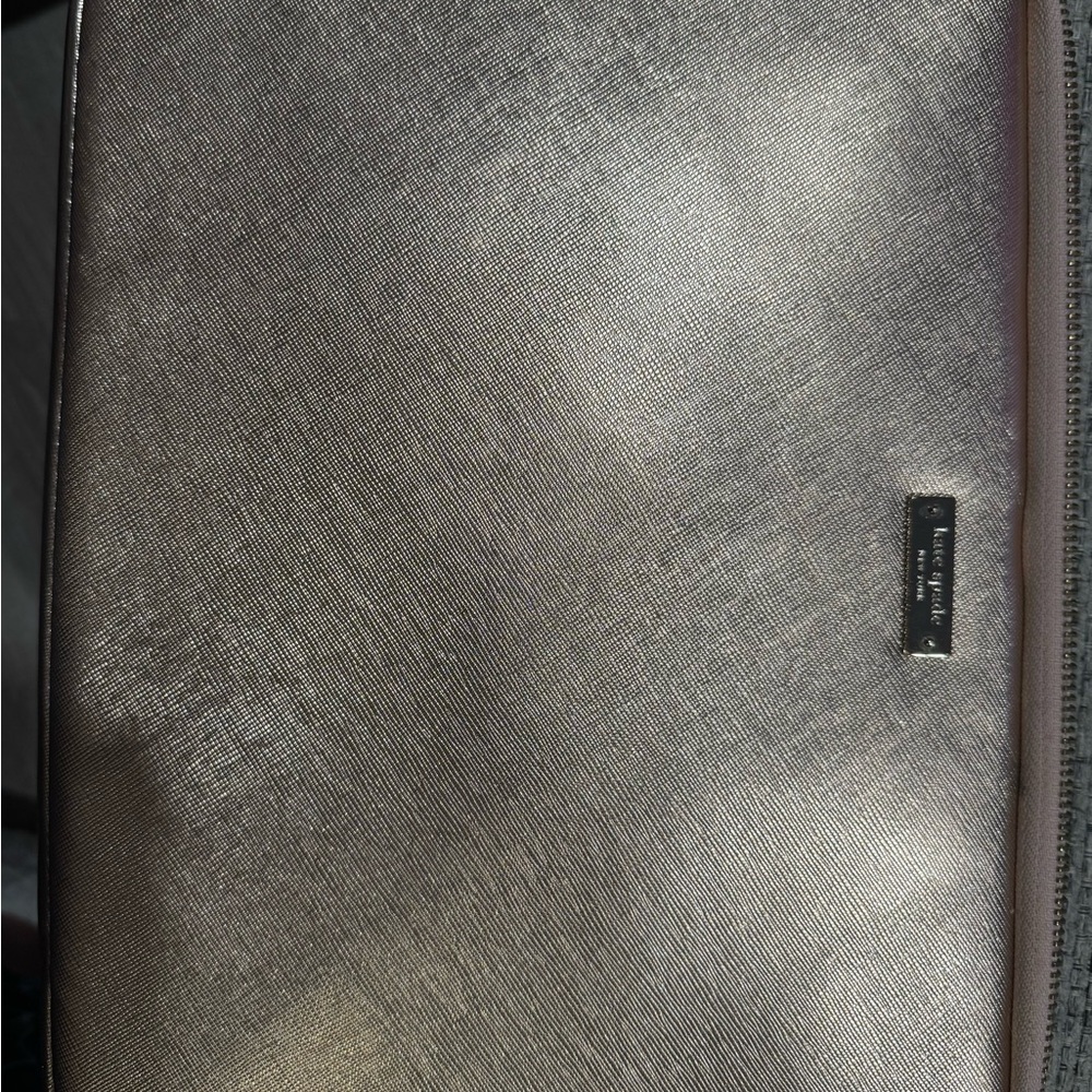 Kate Spade Rose gold lap top sleeve with zipper